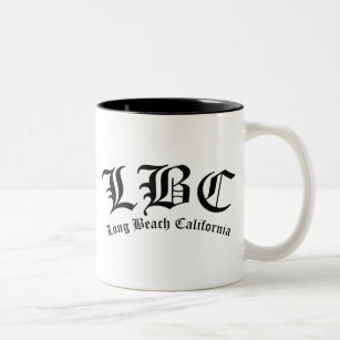 LBCロングビーチカリフォルニア ツートーンマグカップ