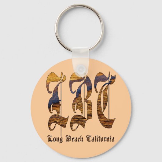 LBC – ロングビーチカリフォルニア – 海 キーホルダー (正面)