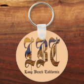 LBC – ロングビーチカリフォルニア – 海 キーホルダー (正面)