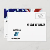 LBC TAX SERVICESプロプロモーションポストカード ポストカード (正面/裏面)