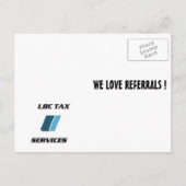 LBC TAX SERVICESプロプロモーションポストカード ポストカード (正面)