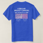 LBCA Ask Me About Lobular Breast Cancer Tシャツ (デザイン裏面)