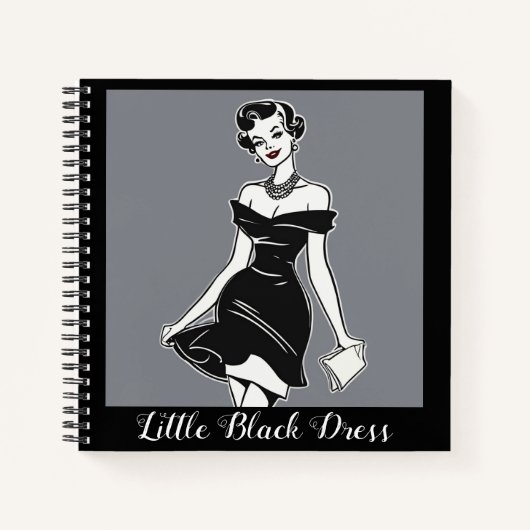 LBDグラマーノートブック – Little Black Dress Journal ノートブック (正面)