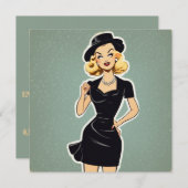 LBD挨拶エレガント:単に神の 招待状 (正面/裏面)