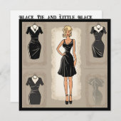 LBD魔法:特別な日ごとのカード 招待状 (正面/裏面)