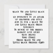 LBD魔法:特別な日ごとのカード 招待状 (裏面)