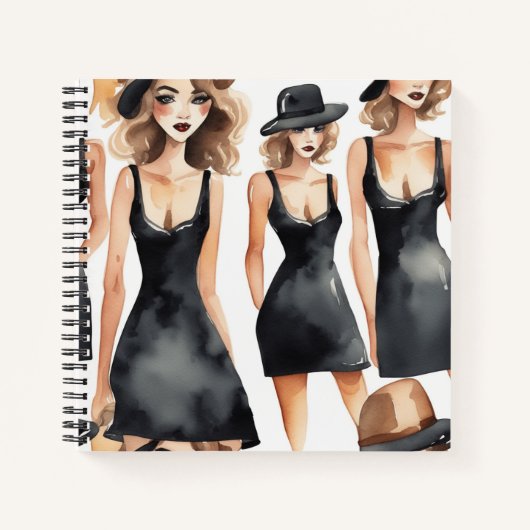 LBD Divaノートブック – Little Black Dress Journal ノートブック (正面)
