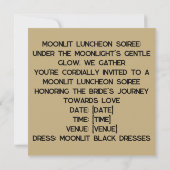 LBD Grace:すべてのエレガント瞬間のカード 招待状 (裏面)