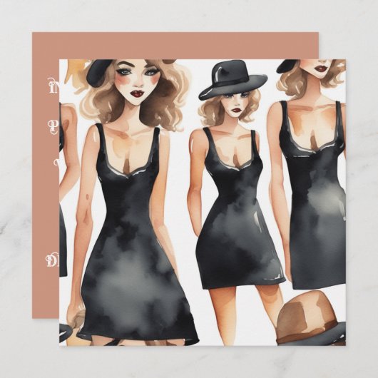 LBD Grace：すべての瞬間にタイムレスなエレガンス 招待状 (正面/裏面)