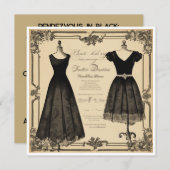 LBD Magic: 特別な日のためのカード 招待状 (正面/裏面)