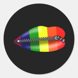 LBGTQの唇は沈黙して閉じられた ラウンドシール