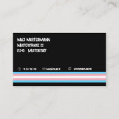 LBGTQ Pronoun Transgender She Her He 名刺 (裏面)