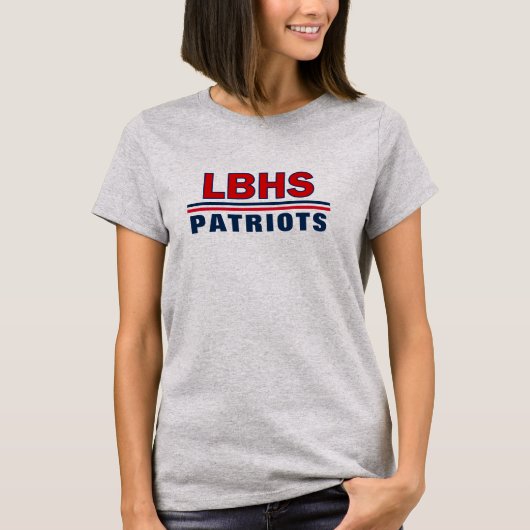 LBHS愛国者グレー·チャート Tシャツ (正面)