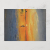 LBIの夕日に出航 ポストカード (正面)