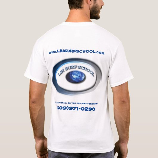 LBIの波の学校 Tシャツ (裏面)