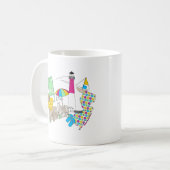 LBI愛ガーリーなコラージュ コーヒーマグカップ (正面左)