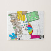 LBI愛ガーリーなコラージュ ジグソーパズル (横)