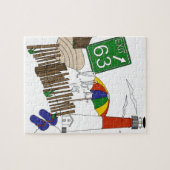 LBI愛原色のコラージュ ジグソーパズル (横)