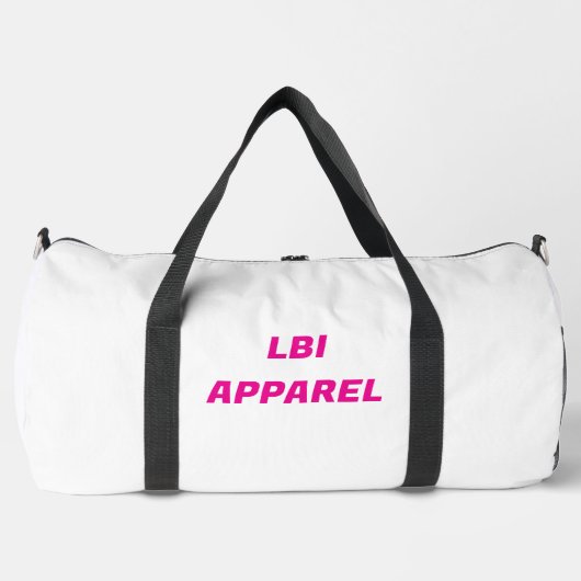 LBI APPAREL TRADEMARKED DUFFLE BEACH BAG ダッフルバッグ (正面)