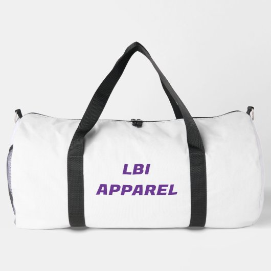 LBI APPAREL TRADEMARKED DUFFLE BEACH BAG ダッフルバッグ (裏面)
