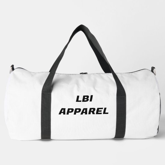 LBI APPAREL TRADEMARKED DUFFLE BEACH BAG ダッフルバッグ (正面)
