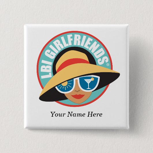 LBIGスクエア磁気着用可能ボタン 缶バッジ (正面)