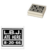 LBJここ食べスタンプ ラバースタンプ (押印)
