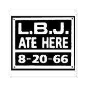 LBJここ食べスタンプ ラバースタンプ (インプリント)