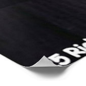 LBJと「正しいものを知る」引用文 ポスター (角)