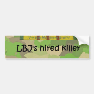 LBJの雇われたキラー バンパーステッカー