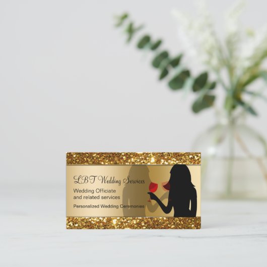 LBTの結婚名刺 名刺 (スタンド正面)