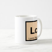 Lc -ラムチョップ化学周期表の記号 コーヒーマグカップ (正面右)