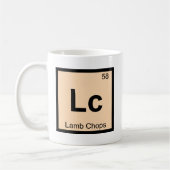 Lc -ラムチョップ化学周期表の記号 コーヒーマグカップ (左)