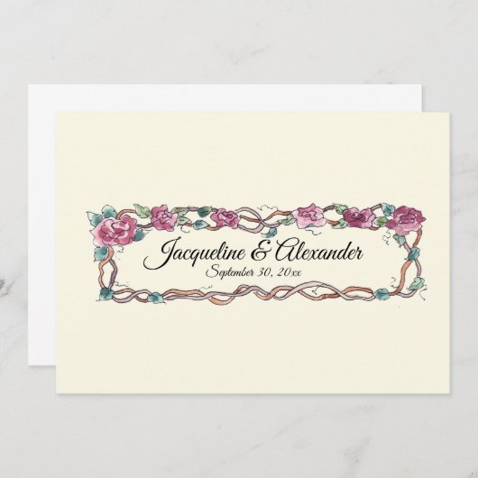 LC Insert Audrey Jeanne's Expressions Writhic 招待状 (正面/裏面)