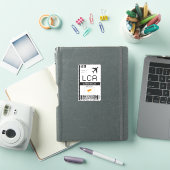 LCAラルナカボーディングパス – キプロス空港旅行 シール (iPadカバー)