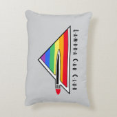 LCCIデルバル装飾用クッション（グレー） アクセントクッション (裏面(縦))