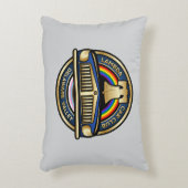 LCCIデルバル装飾用クッション（グレー） アクセントクッション (正面(垂直))