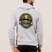 LCCIフロント/デルバルバックZIPフード付きスウェットシャツ パーカ (裏面)