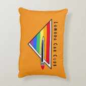 LCCI DelVal装飾用クッション（オレンジ） アクセントクッション (裏面(縦))