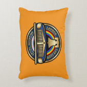 LCCI DelVal装飾用クッション（オレンジ） アクセントクッション (正面(垂直))