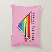 LCCI DelVal装飾用クッション（ピンク） アクセントクッション (裏面(縦))