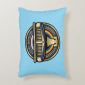 LCCI DelVal装飾用クッション（ライトブルー） アクセントクッション (正面(垂直))