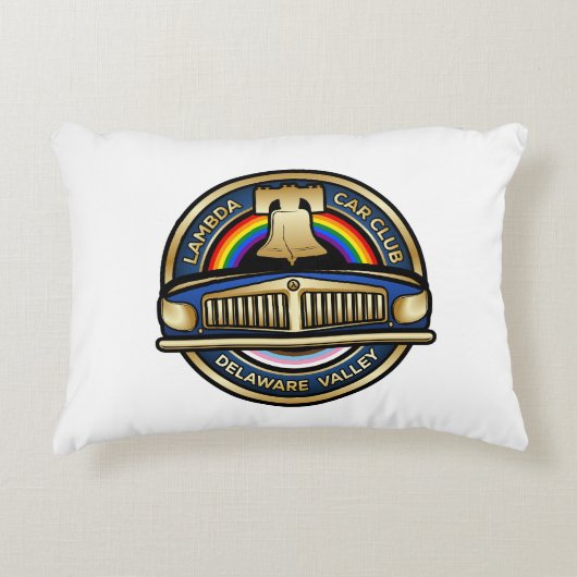 LCCI DelVal装飾用クッション(白) アクセントクッション (正面)