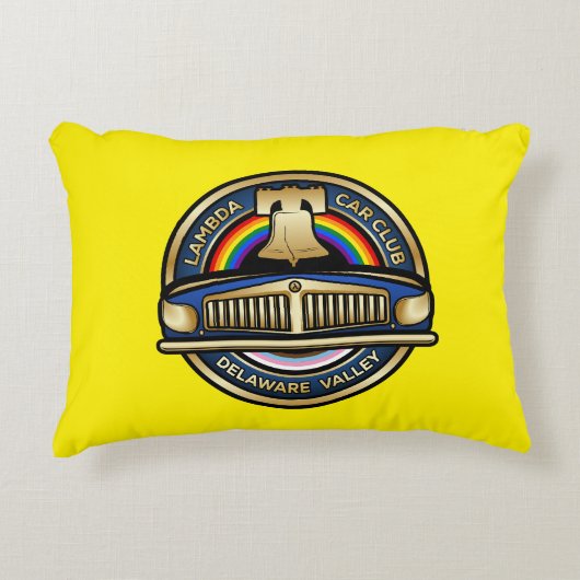 LCCI DelVal装飾用クッション(黄色) アクセントクッション (正面)