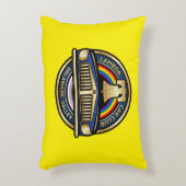 LCCI DelVal装飾用クッション(黄色) アクセントクッション (正面(垂直))