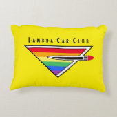 LCCI DelVal装飾用クッション(黄色) アクセントクッション (裏面)