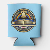 LCCI DelVal Can Coozy （ライトブルー） 缶クーラー (正面)