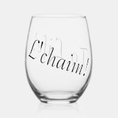L'chaim グラス (正面)