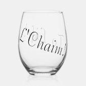 L'Chaim グラス (正面)