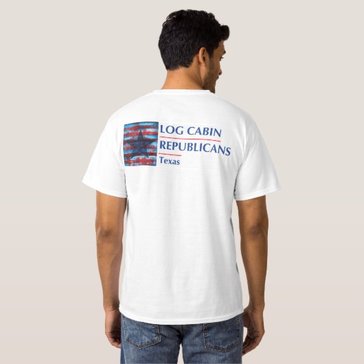 LCRテキサス州のユニセックスなTシャツの前部および背部 Tシャツ (裏面フル)